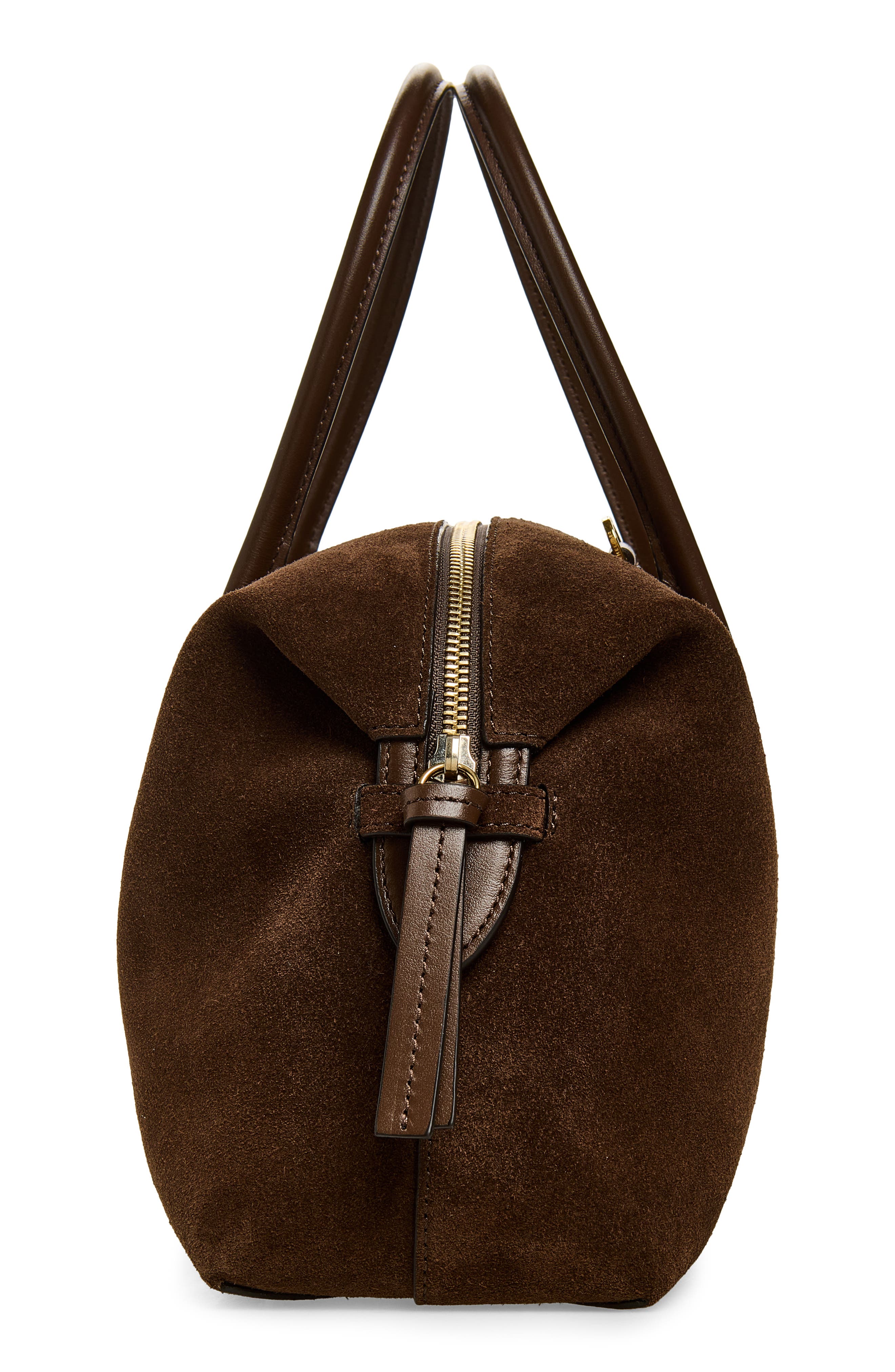 The Midi Suede Stockholm Bag, Alternate, color, MOCHA