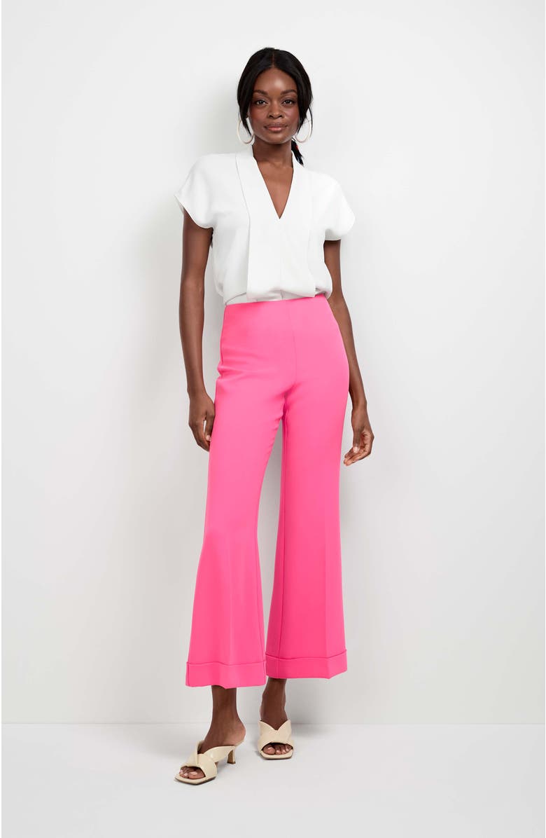 Trina Turk Turin Slash Tie Top, Main, color, Whitewash