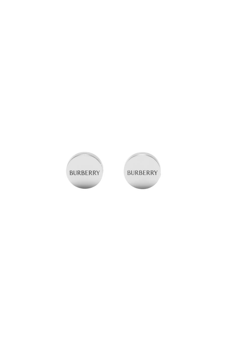 Burberry Logo Cufflinks, Alternate, color, Silver