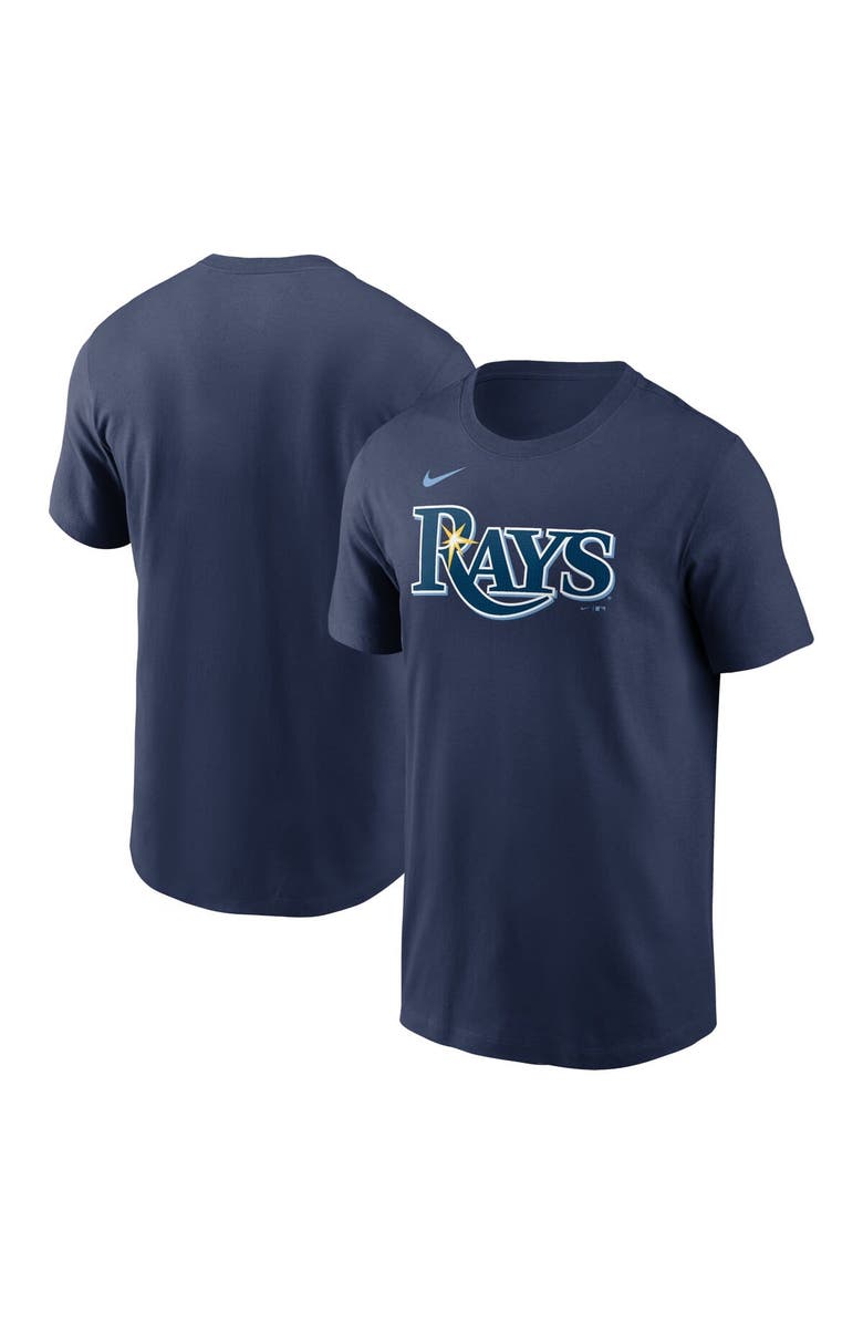 Nike Men's Nike Navy Tampa Bay Rays Fuse Wordmark T-Shirt, Main, color, Navy