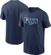 Nike Men's Nike Navy Tampa Bay Rays Fuse Wordmark T-Shirt