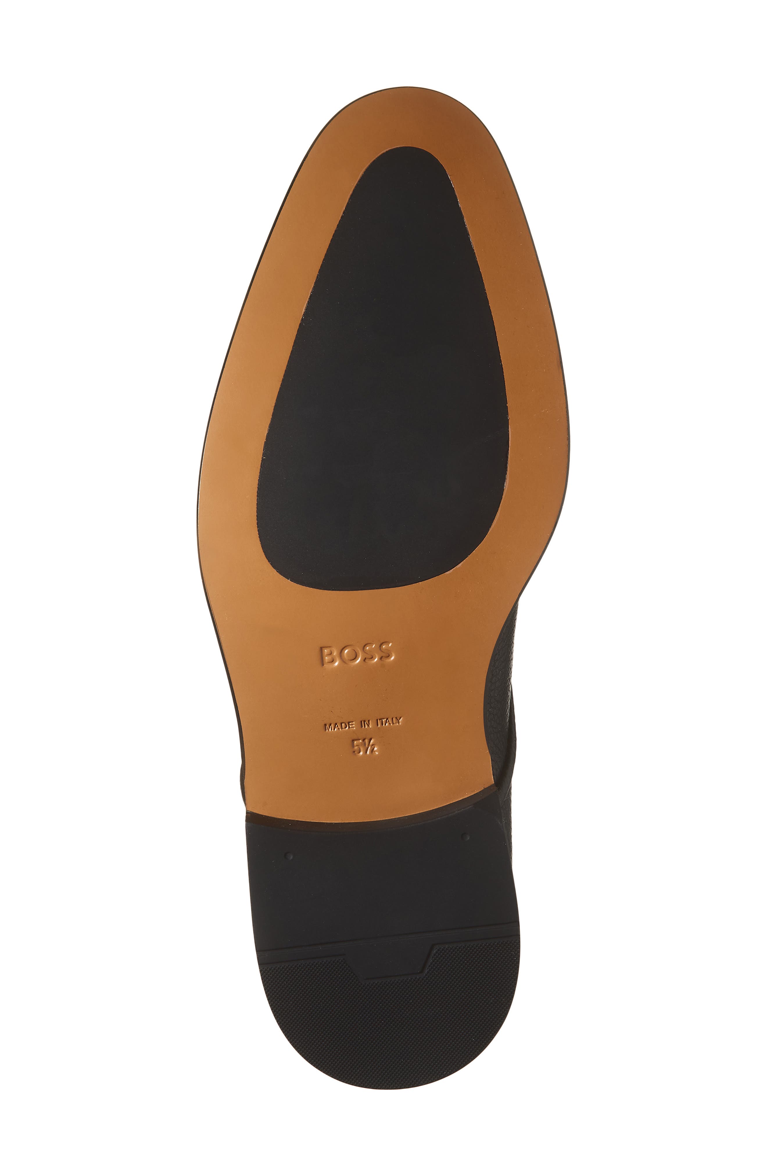 BOSS Derrek Cap Toe Two Buckle Monk Shoe, Alternate, color, Black