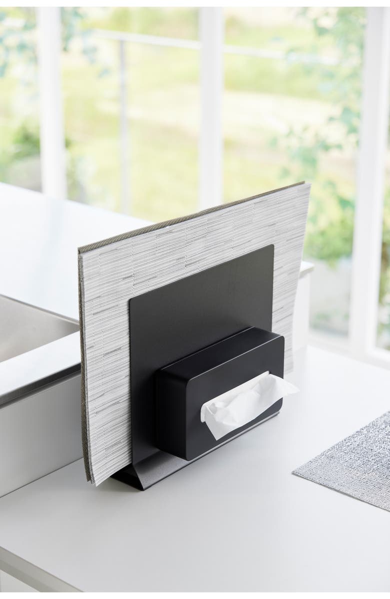 Yamazaki Placemat Stand, Alternate, color, Black