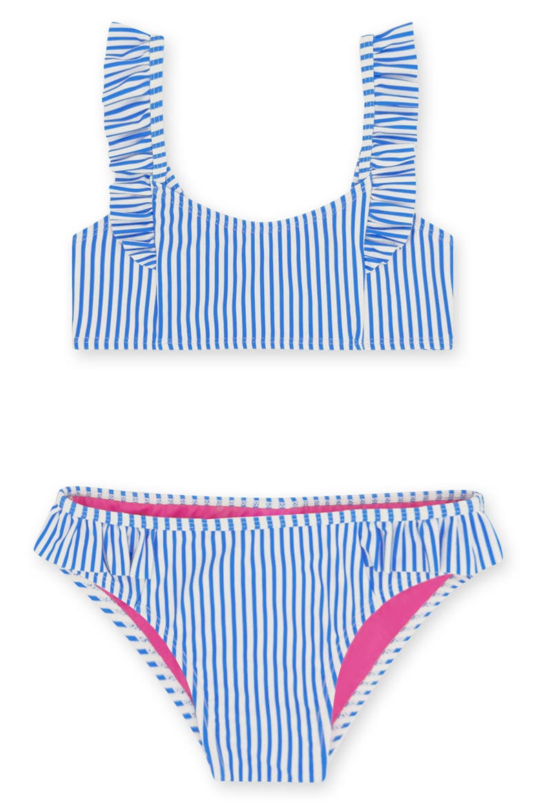 Kids' Happy Daze UPF 50+ Two-Piece Swimsuit, Main, color, MARINA BLUE