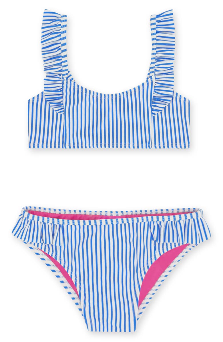Feather 4 Arrow Kids' Happy Daze UPF 50+ Two-Piece Swimsuit, Main, color, Marina Blue
