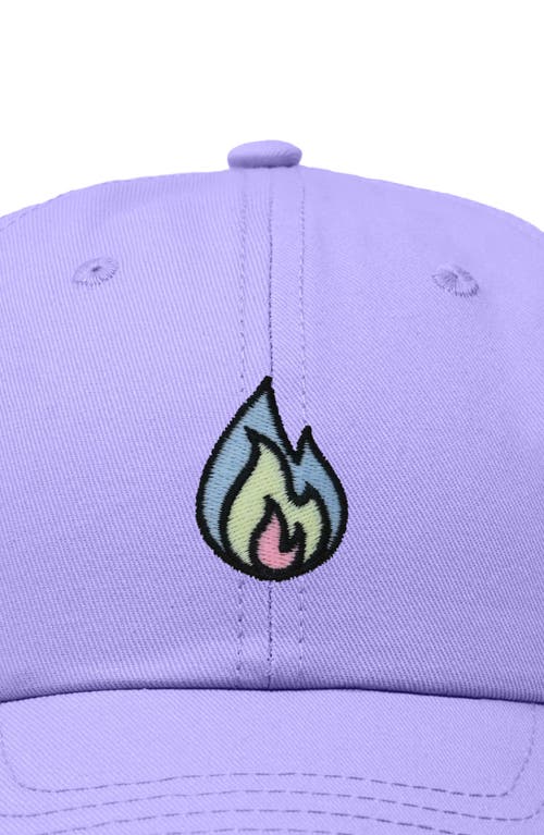 Dalix Fire Dad Hat In Lavender