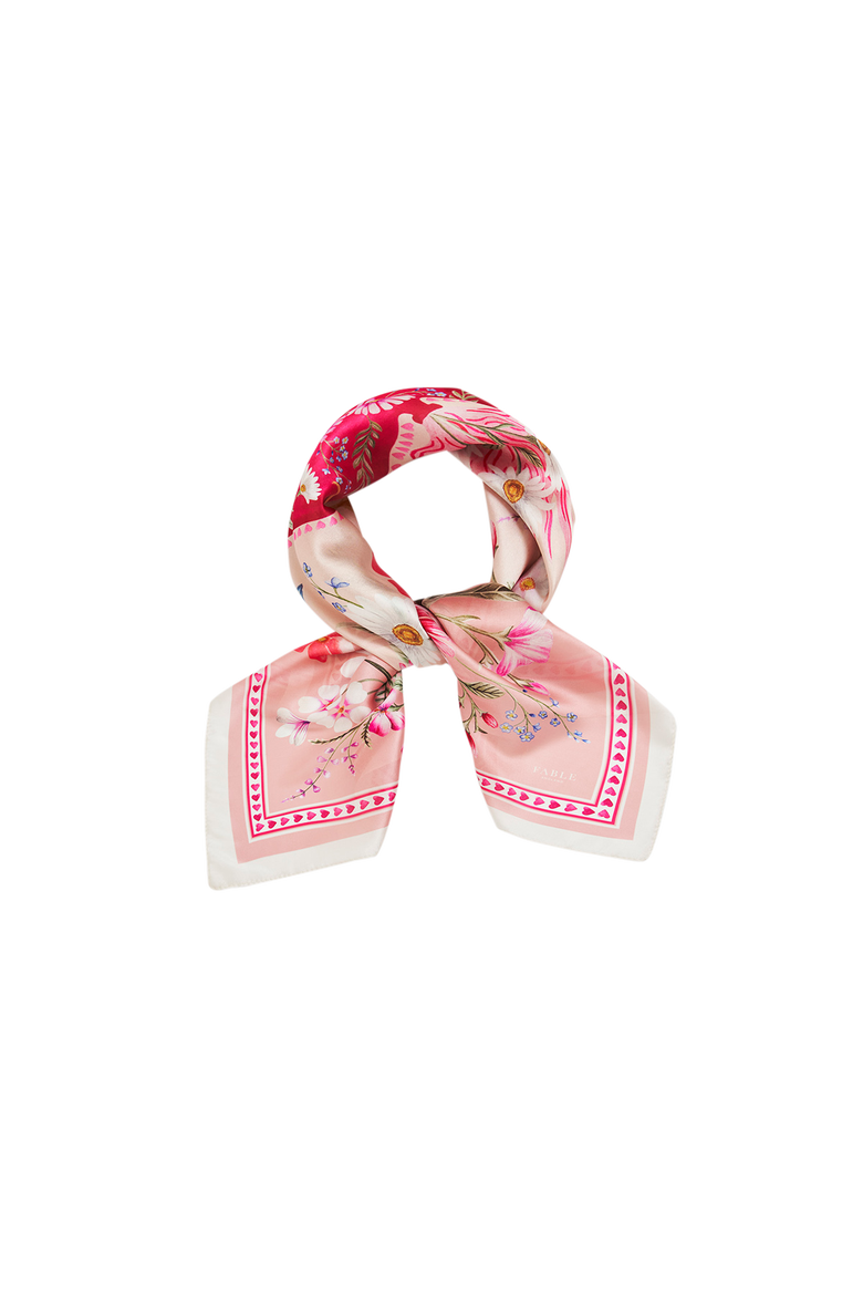 Penelope Story Square Scarf, Alternate, color, Light/Pastel Pink
