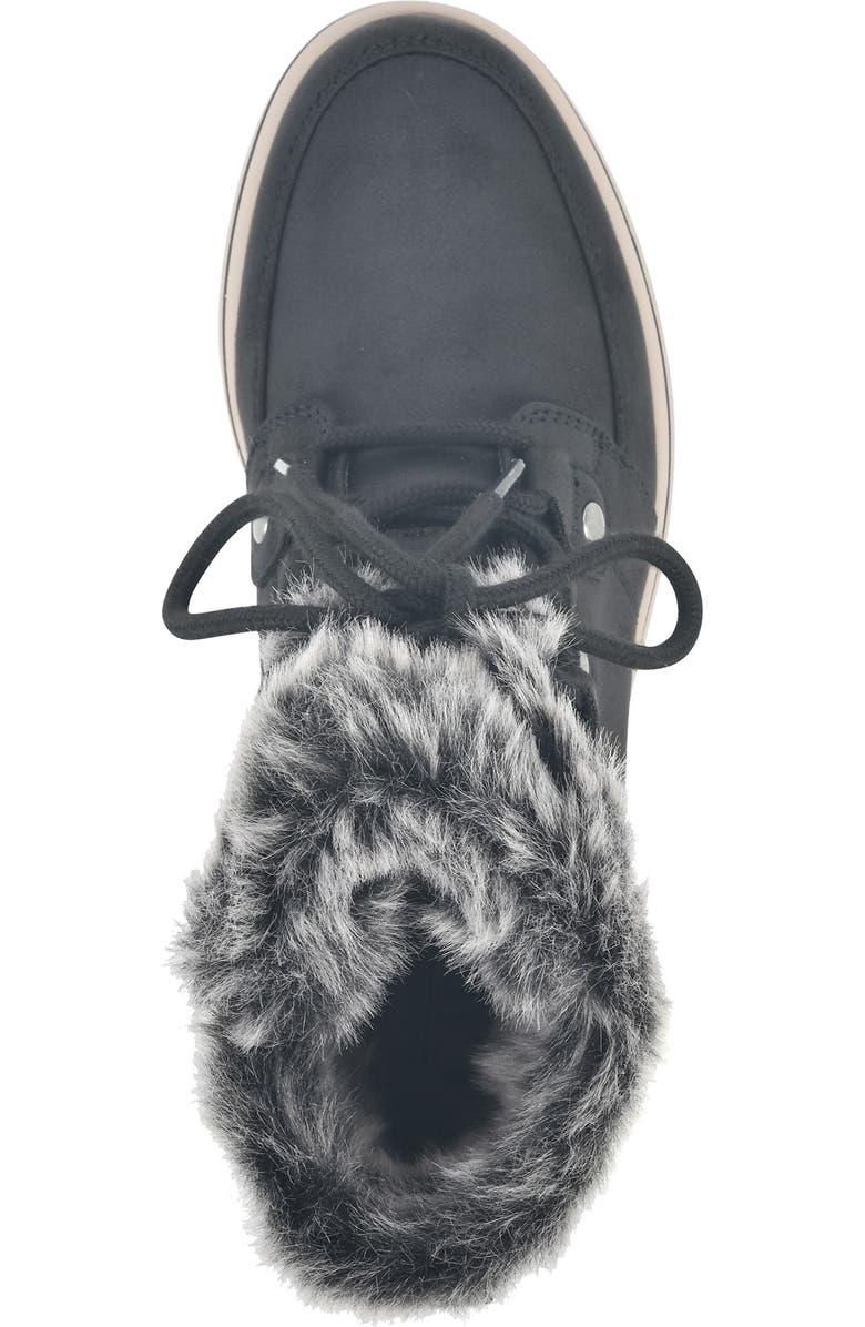 CLIFFS BY WHITE MOUNTAIN Faux Fur Lined Lace-Up Boot, Alternate, color,