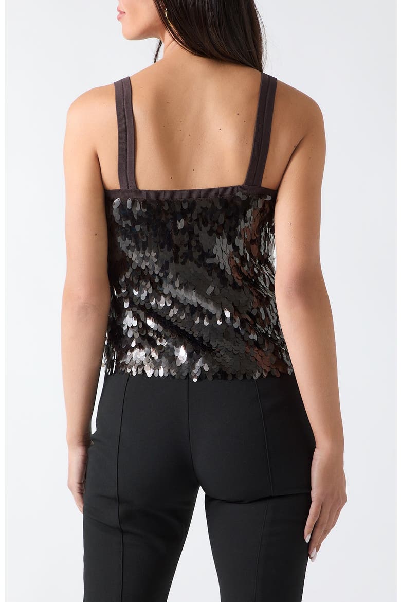 Rita Sequin Paillette Tank, Alternate, color, CHOCCO BROWN
