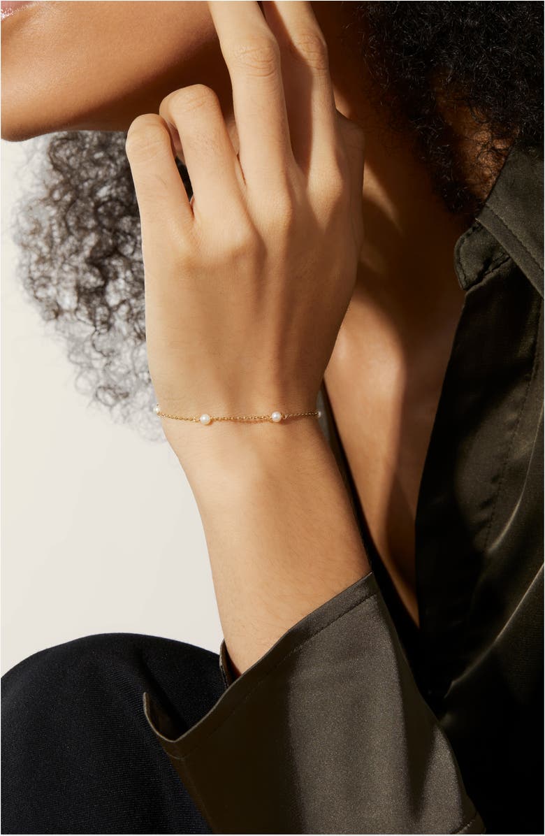 Ana Luisa Pearl Station Bracelet - Adelie, Alternate, color,