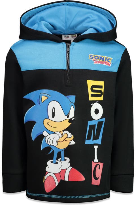 Sonic the Hedgehog Fleece Quarter-Zip Hooded Sweatshirt
