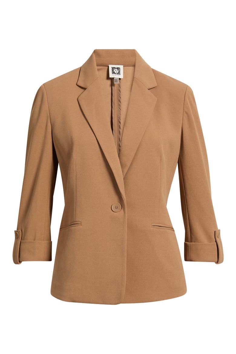 Roll-Tab Sleeve Jacket, Alternate, color, VICUNA