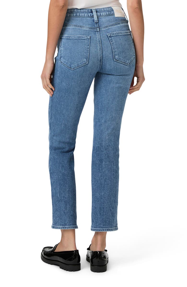 PAIGE Cindy High Waist Ankle Straight Leg Jeans, Alternate, color, Bebop