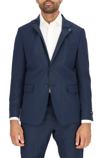 Scotch & Soda Traveler Tech Stretch Sport Coat In Blue
