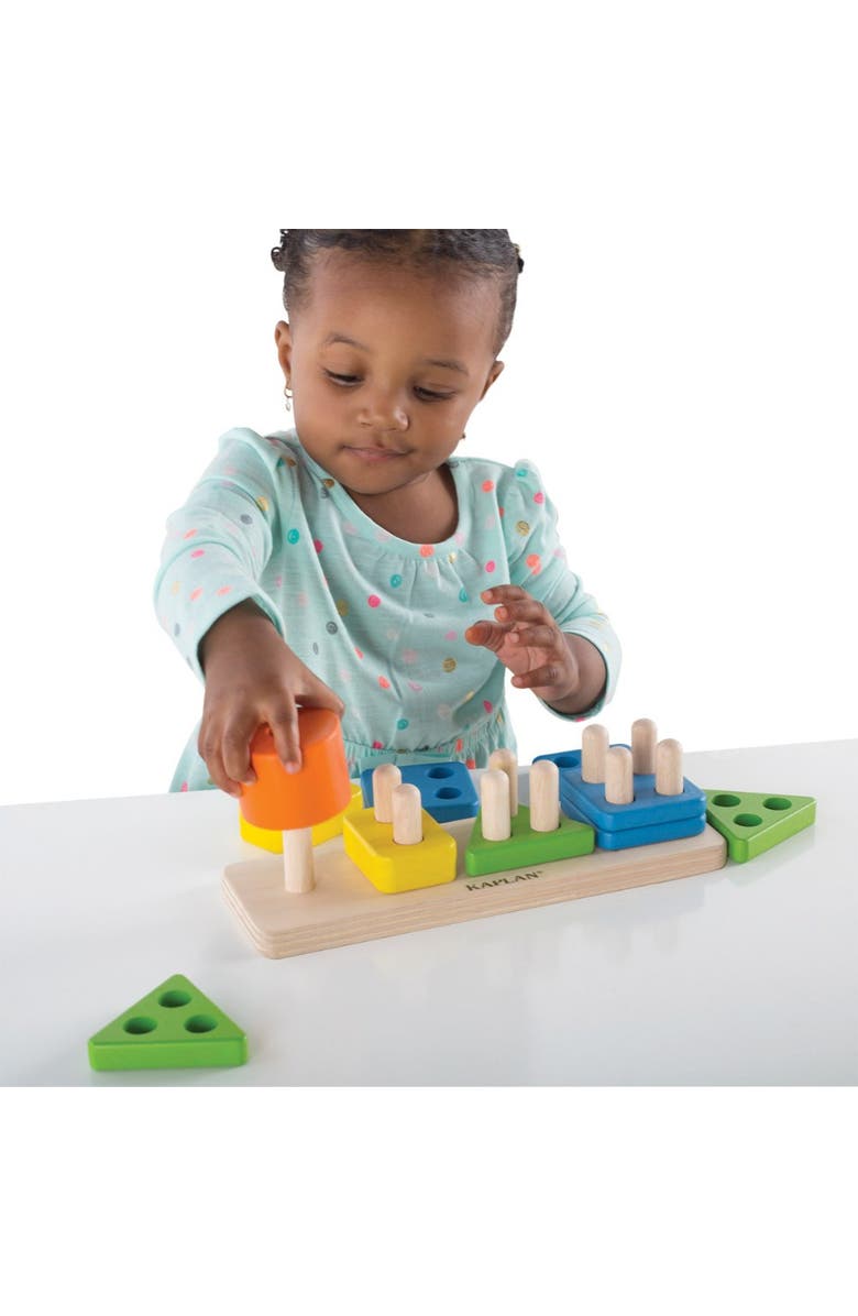 Kaplan Early Learning Company Toddler Wooden One to Four Counter, Alternate, color, Multicolor
