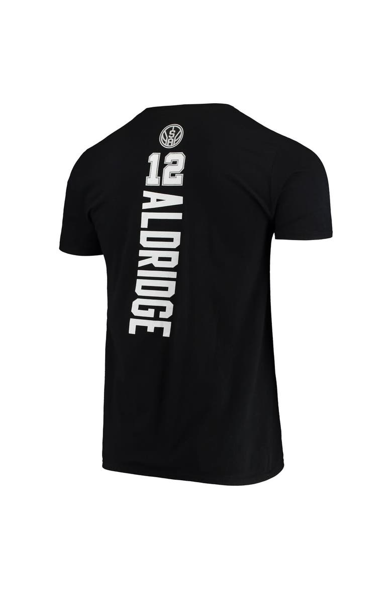 Men's Fanatics Branded LaMarcus Aldridge Black San Antonio Spurs Team Playmaker Name & Number T-Shirt, Alternate, color, Black