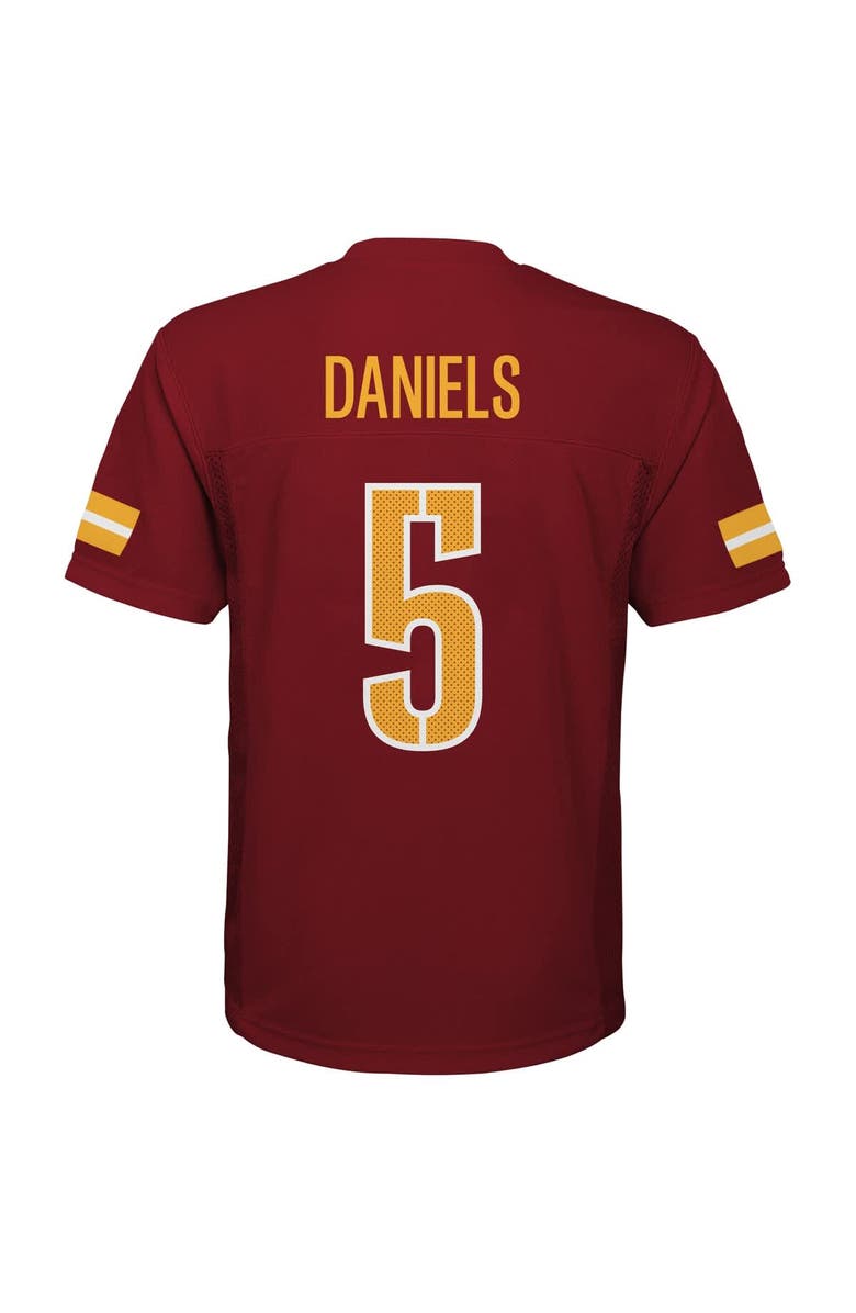 Outerstuff Youth Jayden Daniels Burgundy Washington Commanders Replica Player Jersey, Alternate, color, Burgundy