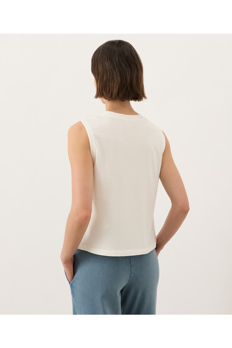 Organic Cotton Vintage Jersey Relaxed Tank, Alternate, color, Cream