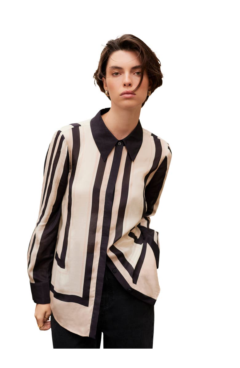 MINT VELVET Graphic Print Shirt, Main, color, Light Pink