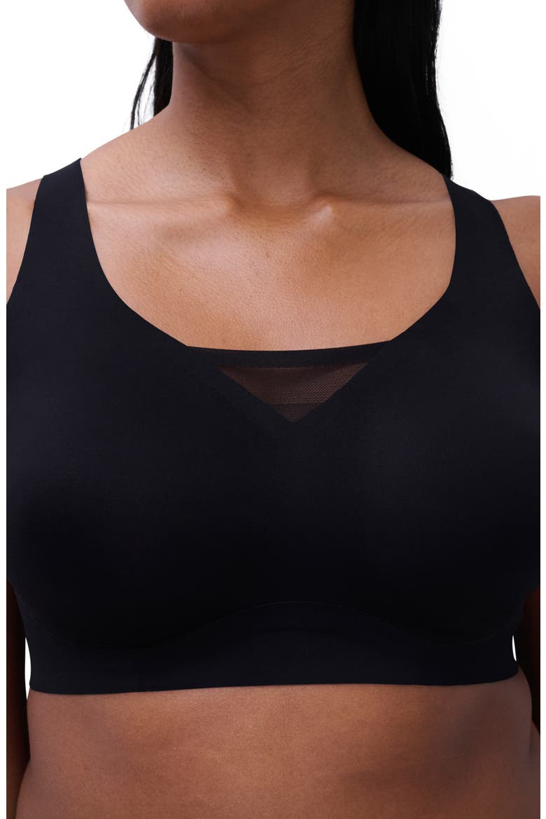 Defi Wireless High Support Bra, Alternate, color, BLACK