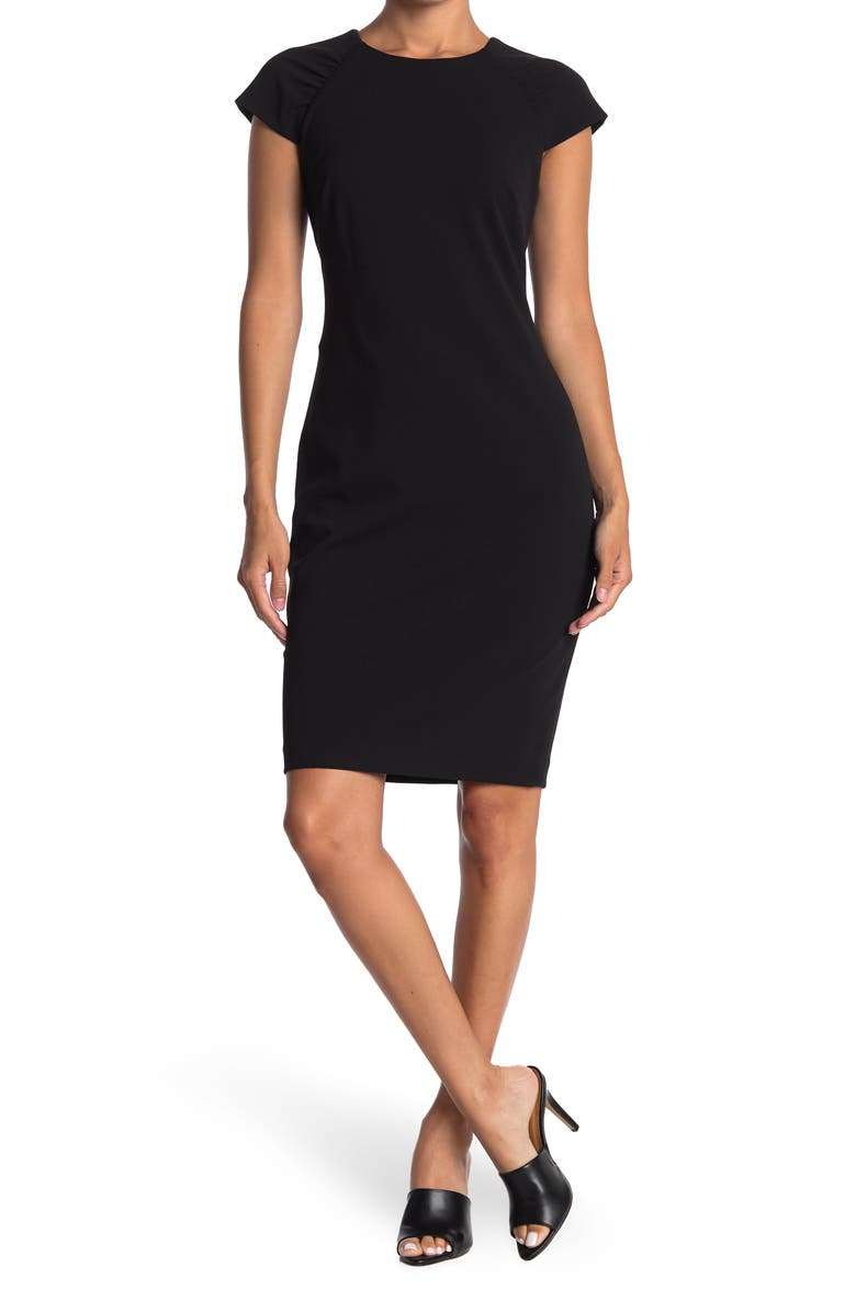 Calvin Klein Cap Sleeve Sheath Dress, Main, color, 