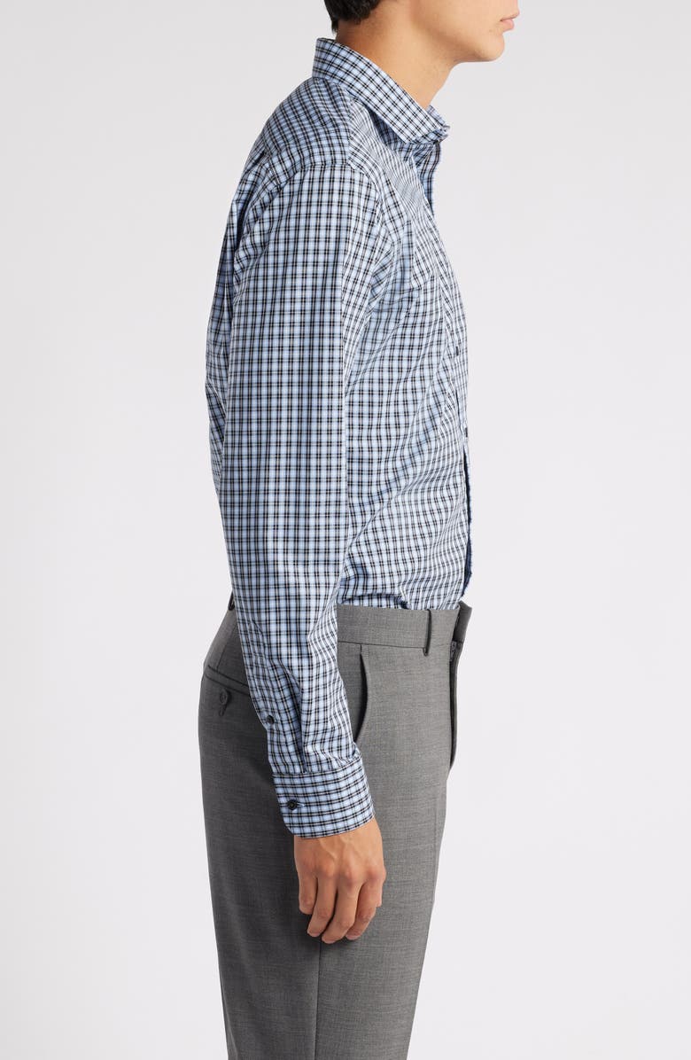 Nordstrom Easy Care Trim Fit Check Dress Shirt, Alternate, color, 