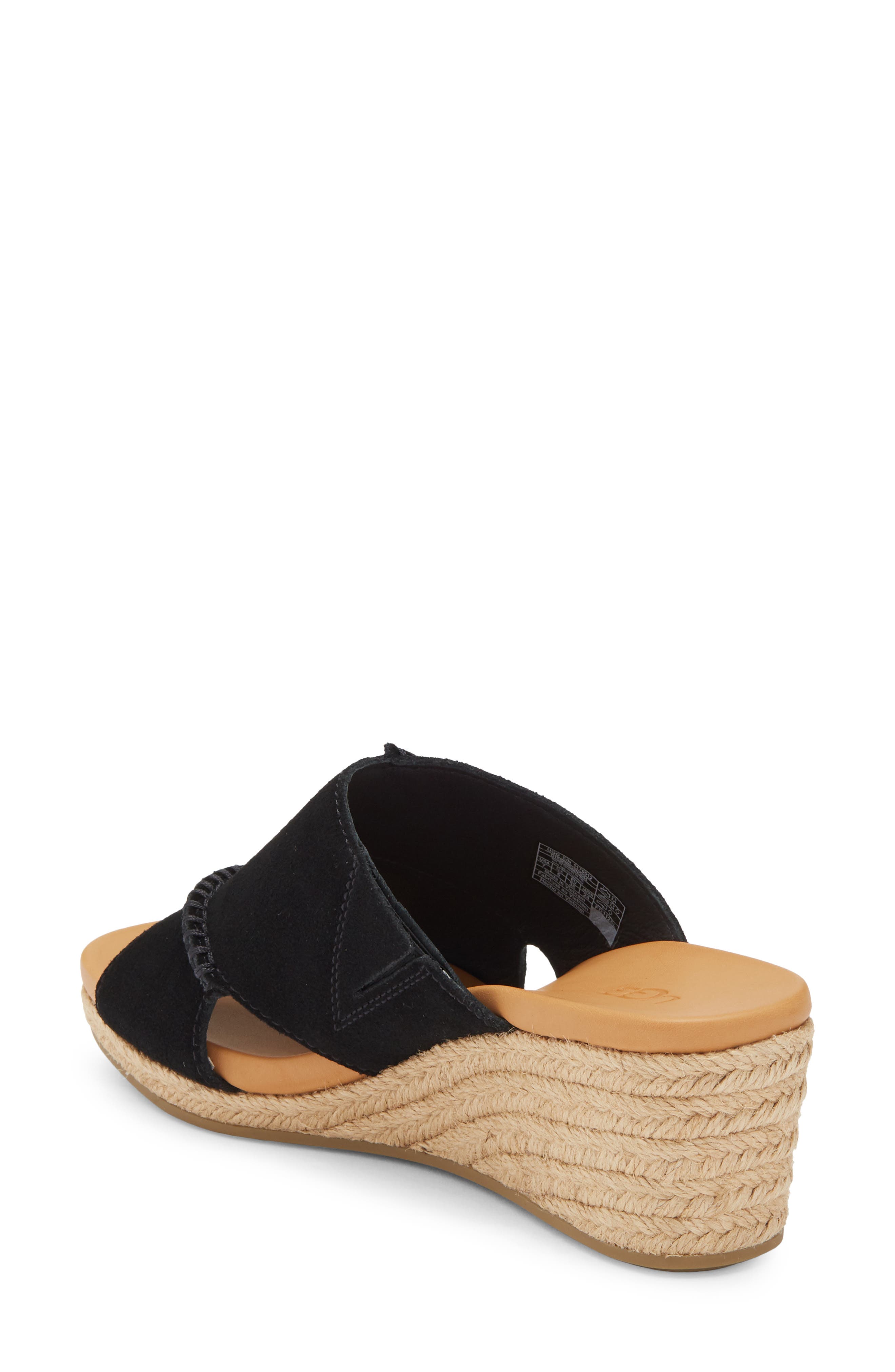UGG<sup>®</sup> Taia Wedge Heel Sandal, Alternate, color, Black