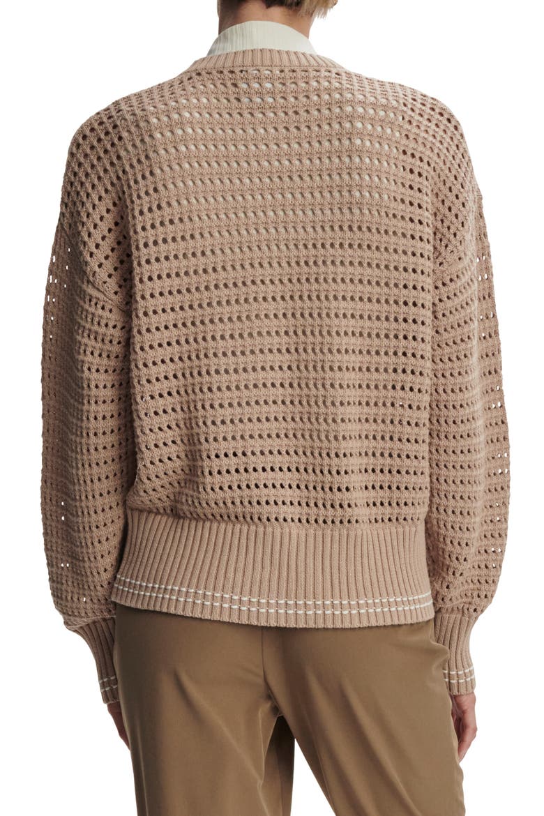 Open Stitch Cardigan, Alternate, color, LIGHT TAUPE