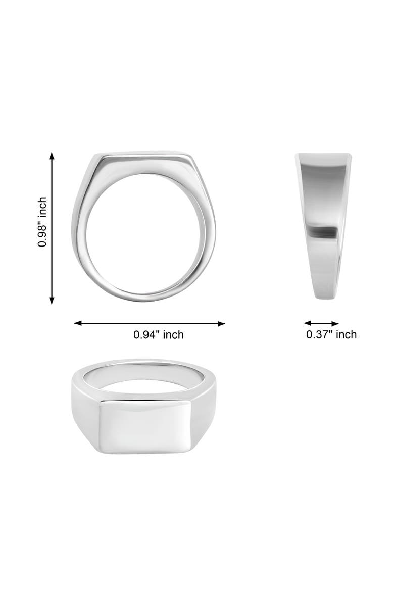 Mens Silver Tone Ring Set Of 2, Alternate, color, Silver