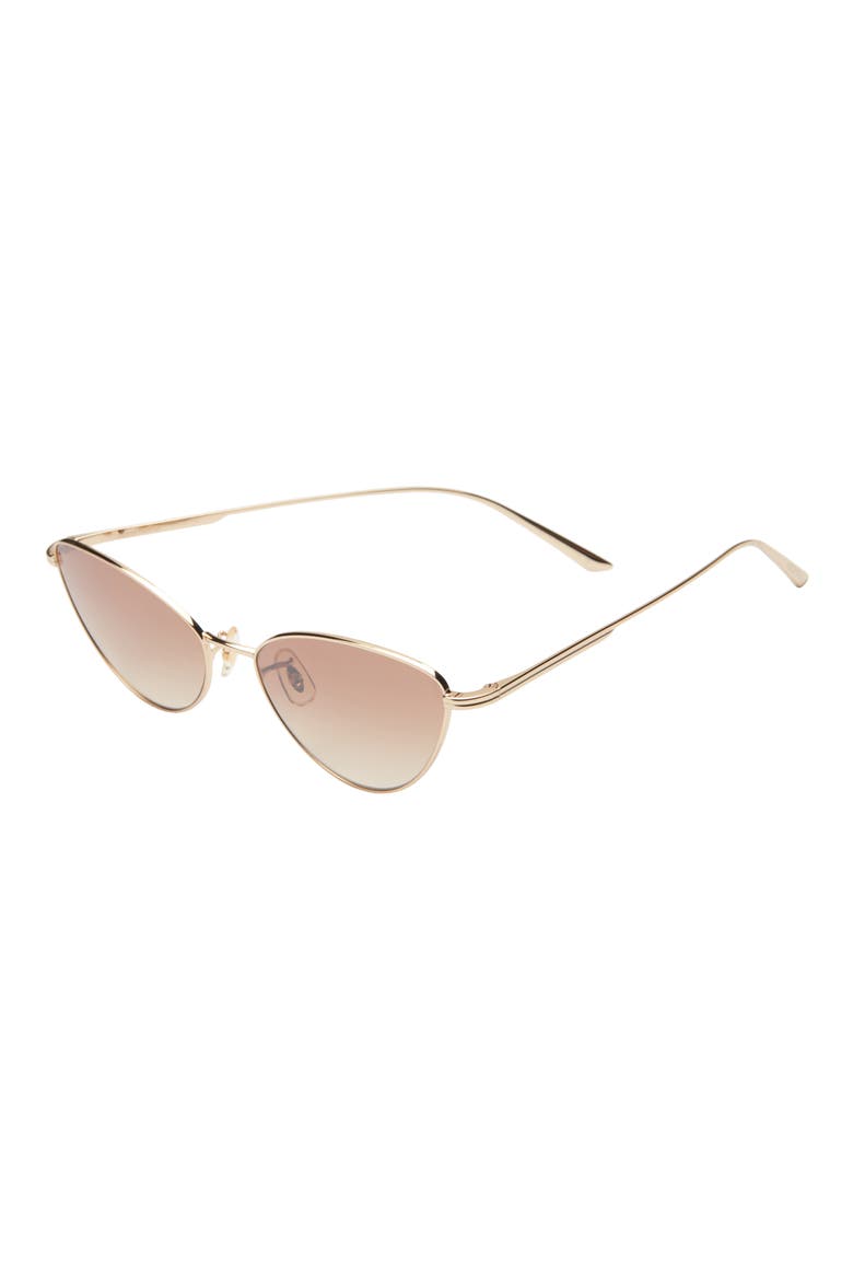 x KHAITE 1998C 56mm Cat Eye Sunglasses, Alternate, color, GOLD