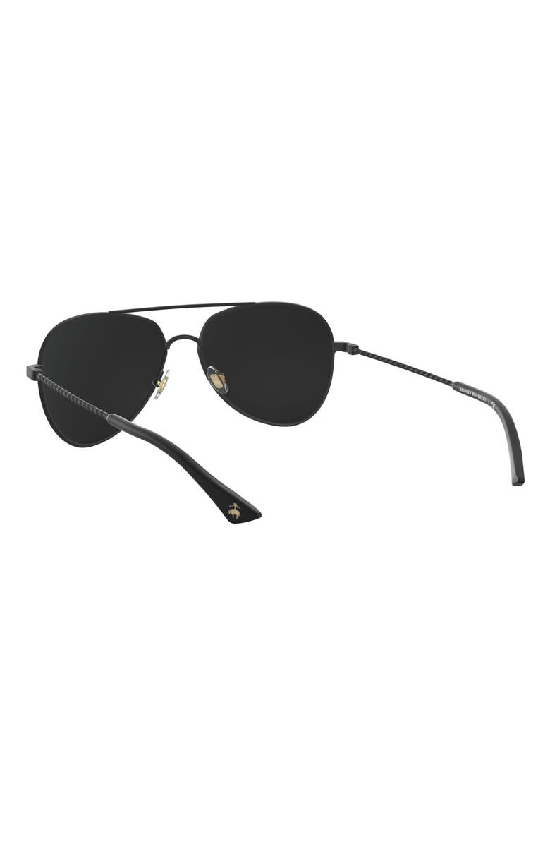 Brooks Brothers 58mm Mirrored Pilot Sunglasses, Alternate, color, 