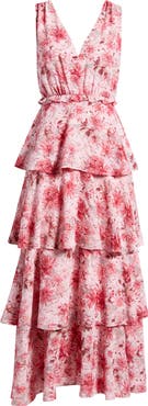 Chelsea28 Floral Tiered Maxi Dress