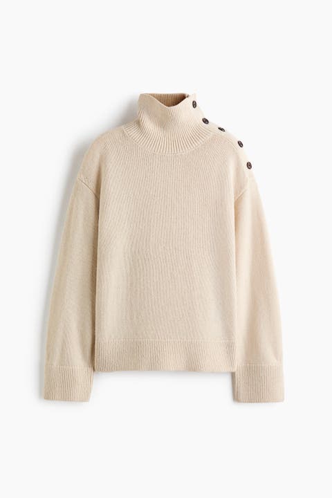 Button-detail Sweater