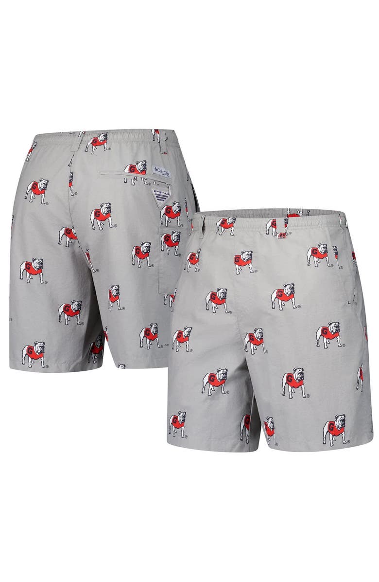 Columbia Men's Columbia Gray Georgia Bulldogs Backcast III Printed Short, Main, color, Gray