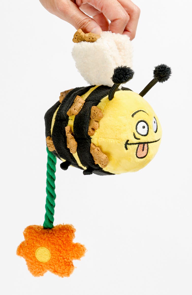 the furryfolks Bee Happy Nosework Toy, Alternate, color, Yellow