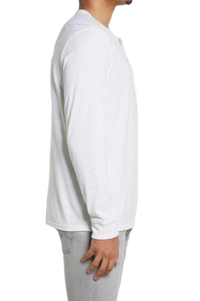 Long Sleeve Henley, Alternate, color, WHITE