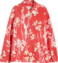 Dries Van Noten Vorries Print Coated Cotton Jacket