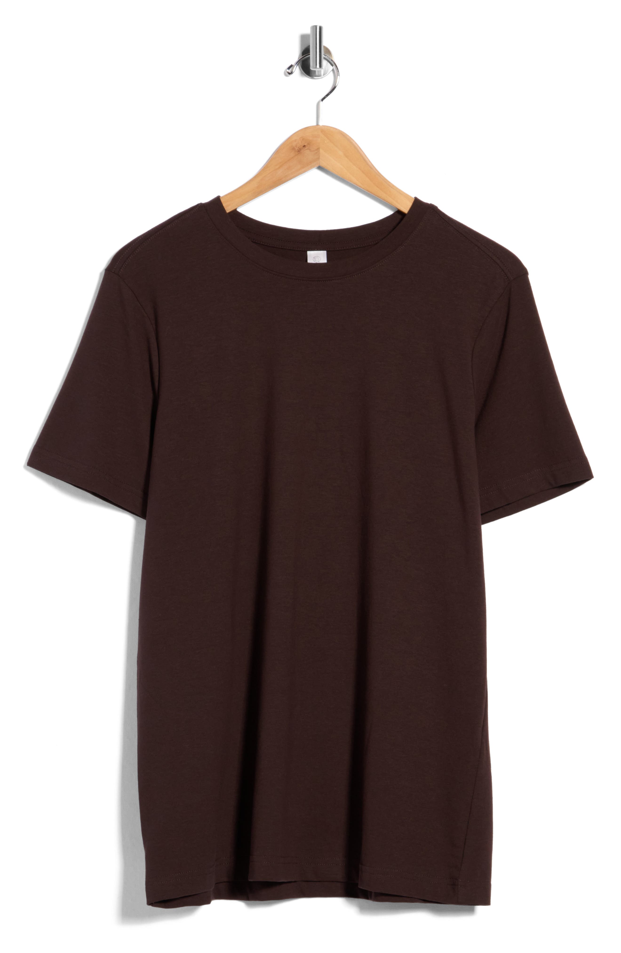 90 Degree By Reflex Glacier Crewneck T-shirt In Chocolate Torte