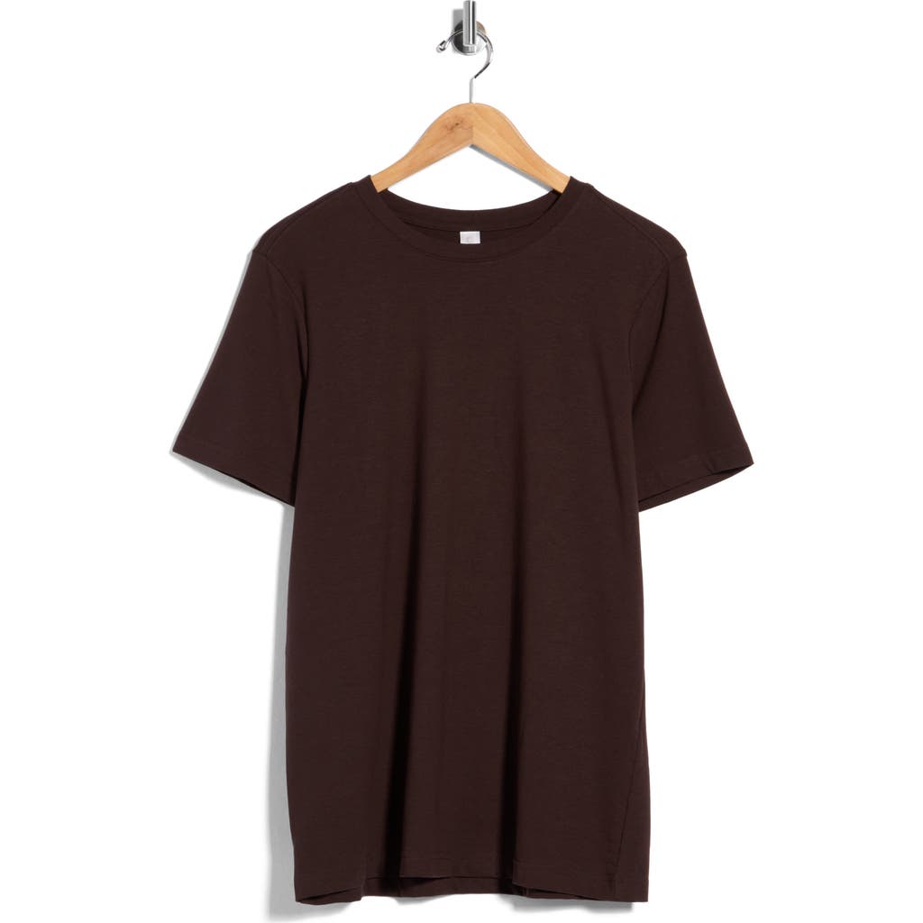 90 Degree By Reflex Glacier Crewneck T-shirt In Chocolate Torte