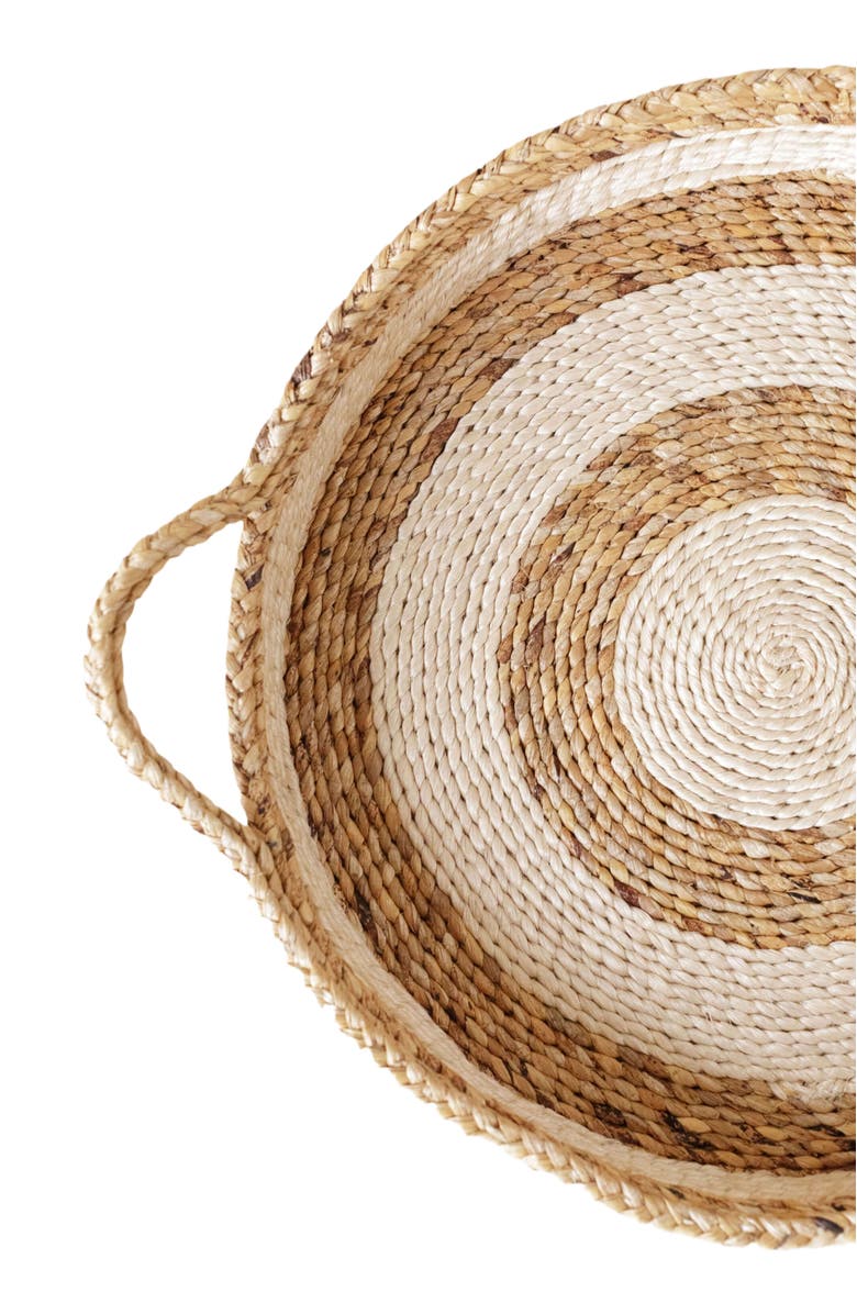 indego africa Natural Banana Leaf and Sisal Tray, Alternate, color, Natural