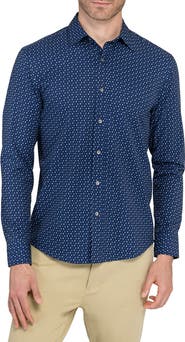 W.R.K Trim Fit Neat Performance Button-Up Shirt