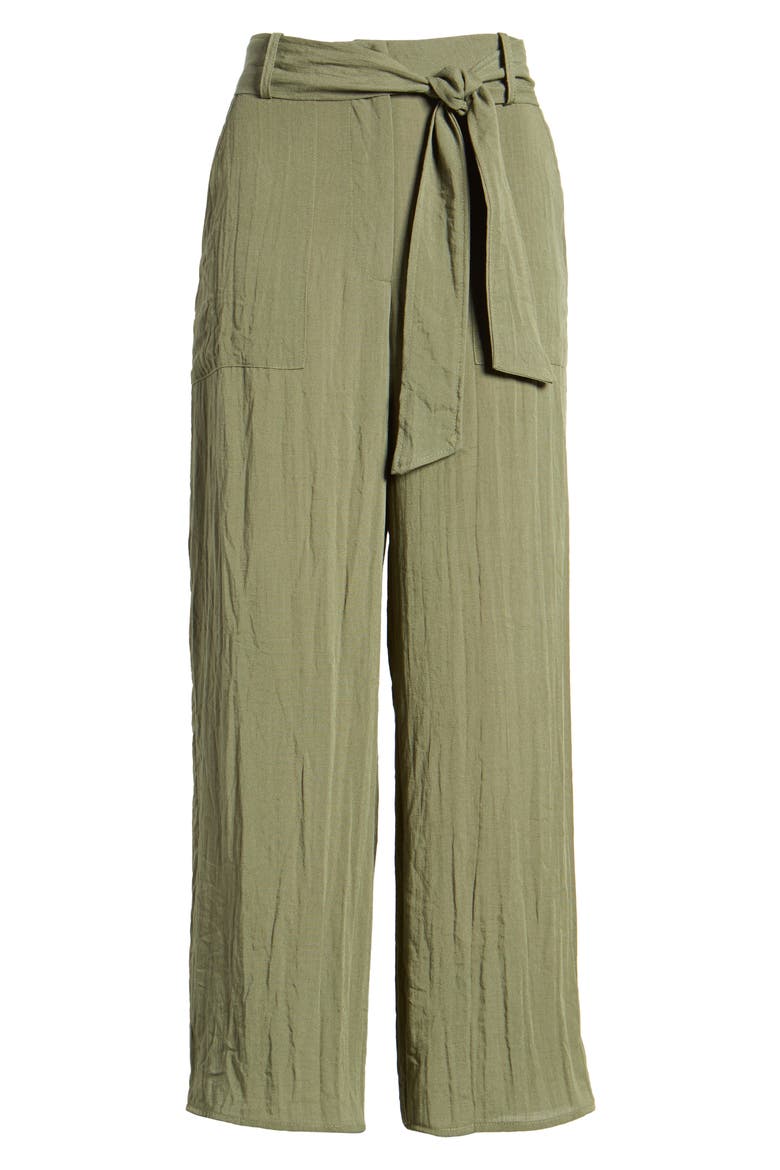 Peru Wide Leg Pants, Alternate, color, OLIVE
