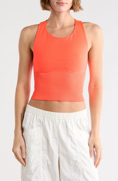 Carpe Diem Racerback Crop Jersey & Rib Camisole