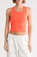 Free People Carpe Diem Racerback Crop Jersey & Rib Camisole
