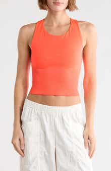 Free People Carpe Diem Racerback Crop Jersey & Rib Camisole