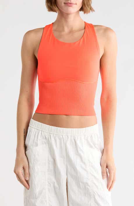 Free People Carpe Diem Racerback Crop Jersey & Rib Camisole