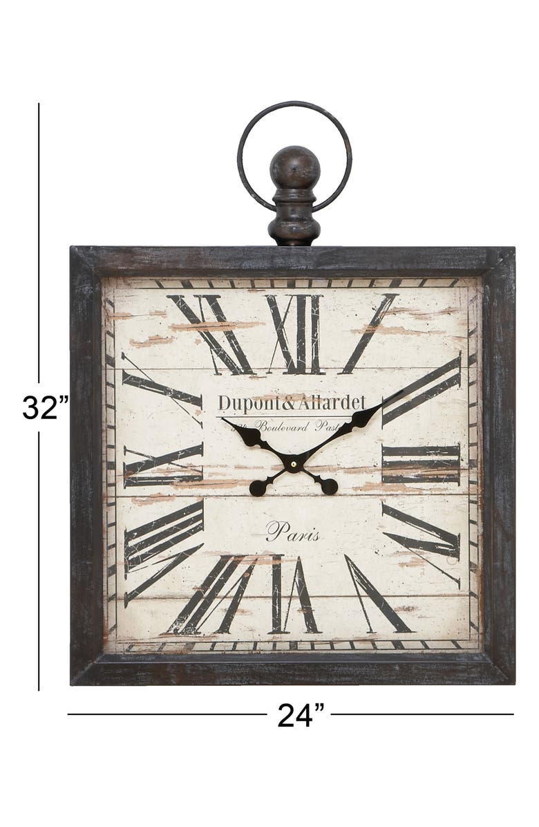 UMA Square Wall Clock, Alternate, color, 