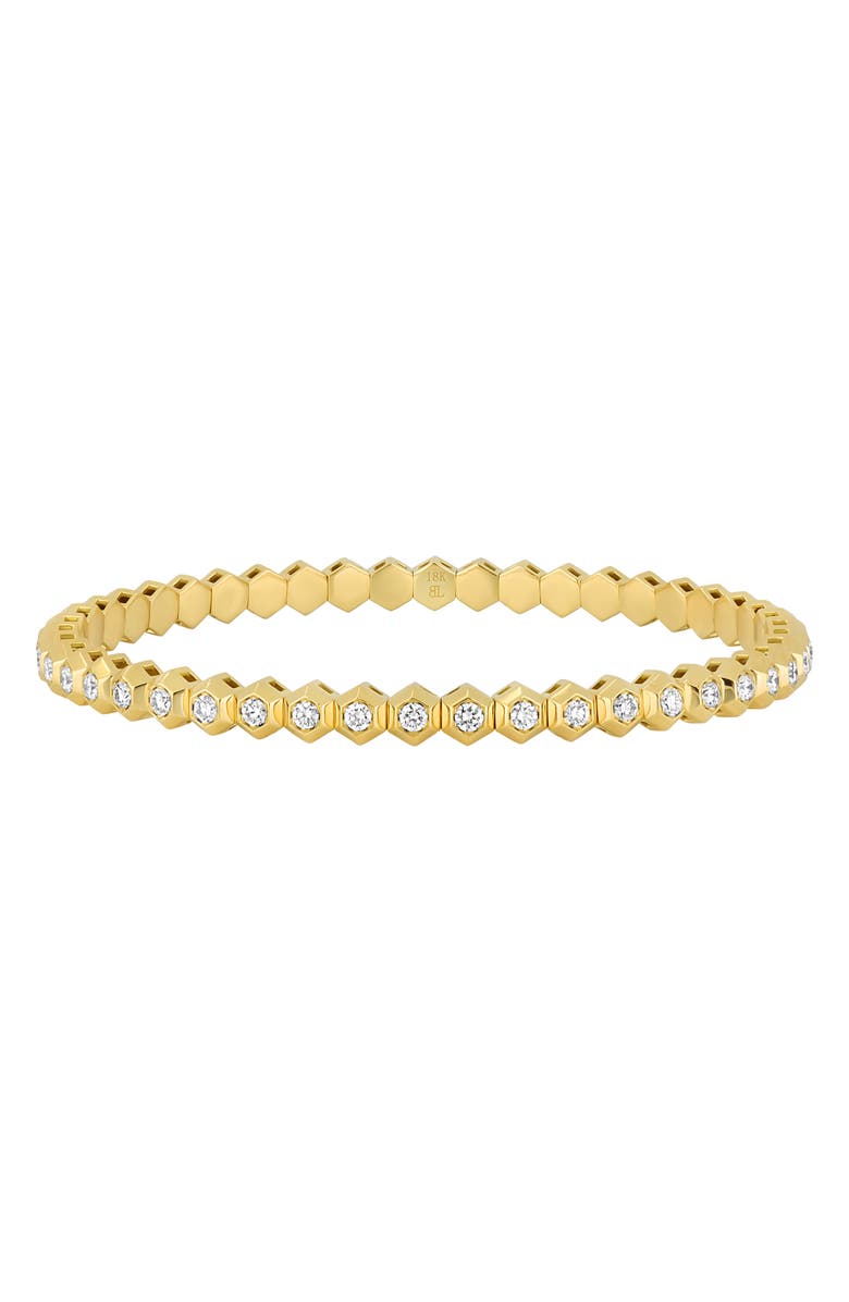 Bony Levy Monaco Diamond Stretch Bracelet, Main, color, 18K Yellow Gold