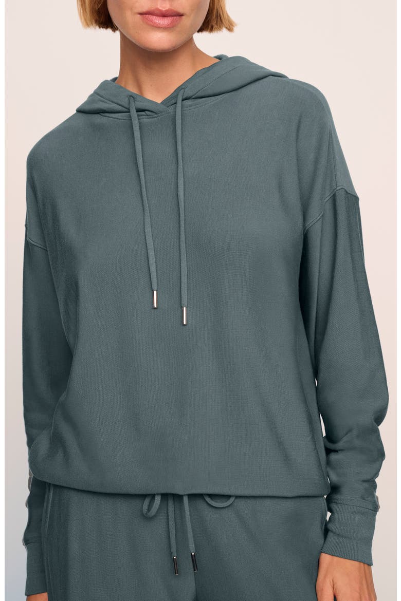 Sweats Drop Shoulder Hoodie, Main, color, STONE BLUE