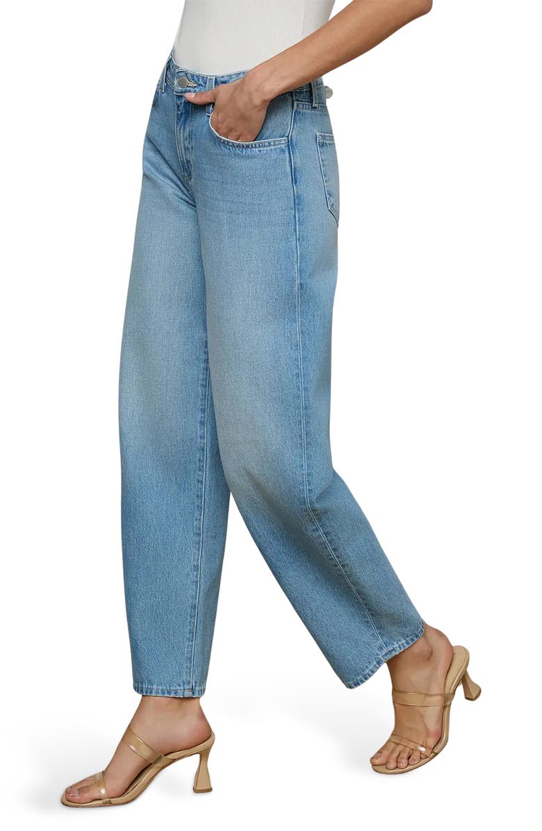 L'AGENCE Bex Slouch Rodeo Jeans, Alternate, color, Bellflower